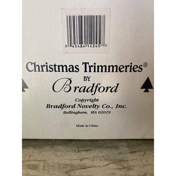 Set of 2 Vintage Bradford Christmas Trimmeries Glass Icicle Ornaments in Box - Picture 8 of 11